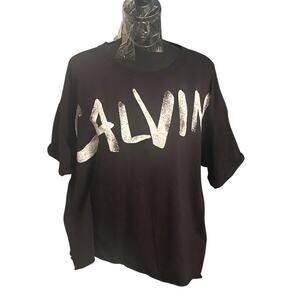 Calvin Klein Performance Logo Black Short Sleeve Women’s Size 1X